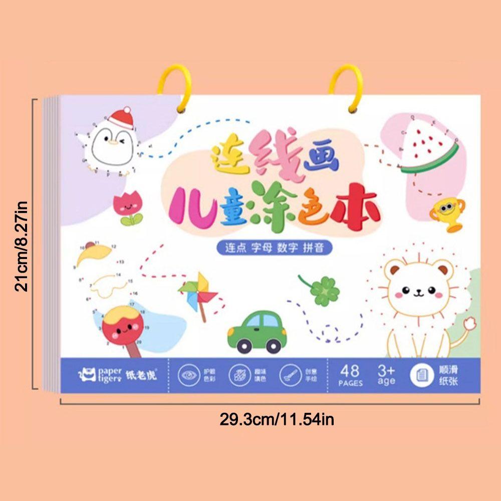 Книга для детской акварельной живописи с мультяшным узором, Портативная книга-раскраска для граффити, Подарки на день рождения/Рождество