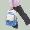 Student Large Capacity Backpack Children's Schoolbag Women's Block Color Backpack