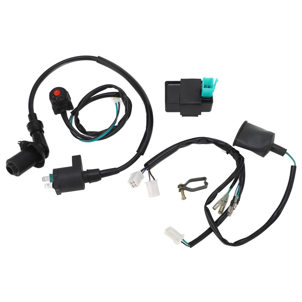 Ignition Coil CDI Wiring Harness with Cut Off Switch Flexible Fast Response Fit for 50cc To 160cc