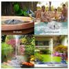 Solar Fountain Pump Kit Solar Powered Bird Bath Fountain with 6 Spray Nozzles