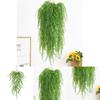 Salix Babylonica Faux Plant Wall Hanging Indoor Decor With Plastic Foliage For Home And Photography