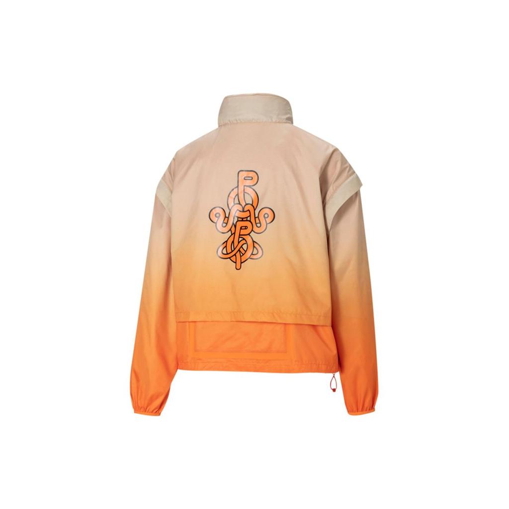 Puma X Pronounce Gradient Print Woven Packable Hooded Jacket Women Jacket Bright-Orange 532147-29