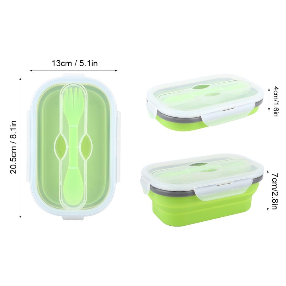 Capacity Collapsible Food Container Microwave Safe Bento Lunch Box Lunch On The Go