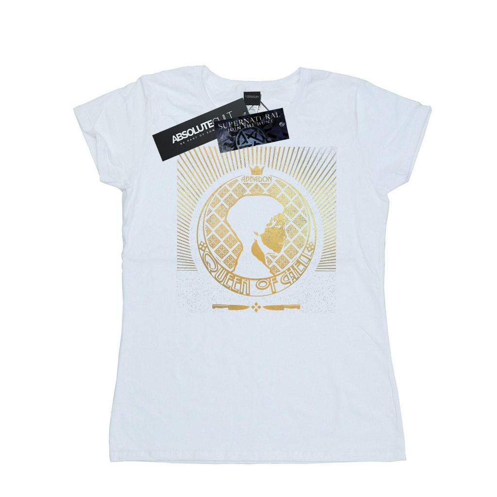 Supernatural Womens/Ladies Abbadon Crest Cotton T-Shirt