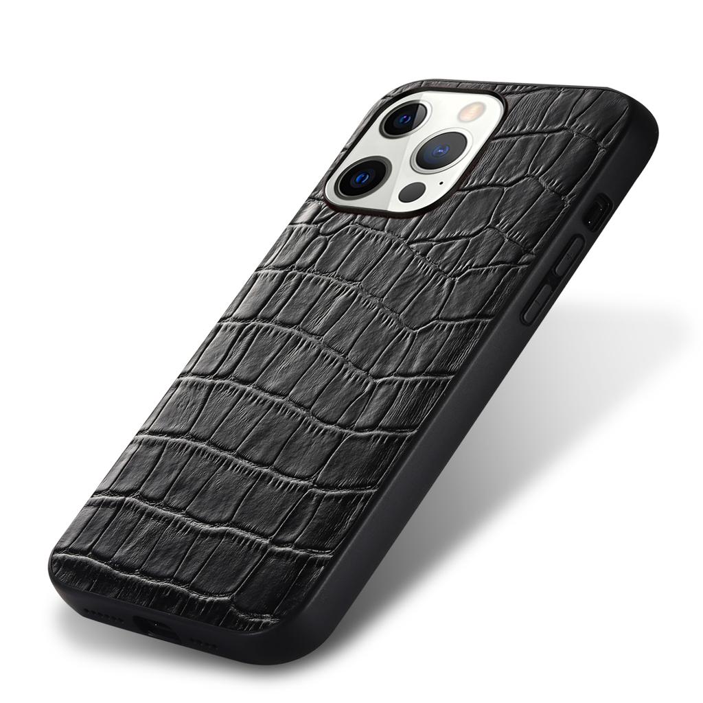 Роскошный Чехол из Натуральной Кожи Крокодила Для iPhone 15 16 14 13 11 12 Pro Max 7 8 Plus X XR XS Ударопрочный Чехол