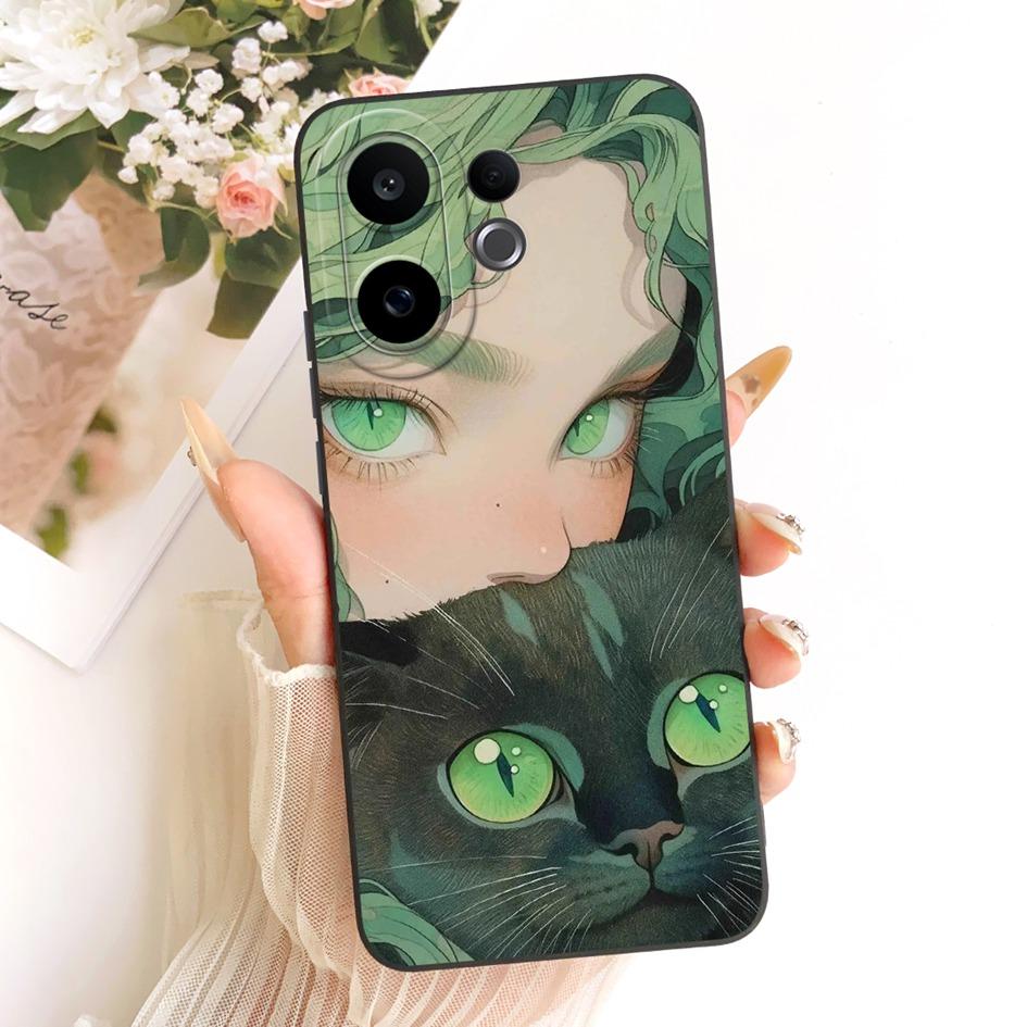 Чехол для Vivo V60 Lite 5G Милый Панда Кролик Мягкий Конфетный Силиконовый Ударопрочный Чехол для Vivo V60 5G Coque V2511 V 60 V60Lite Корпус