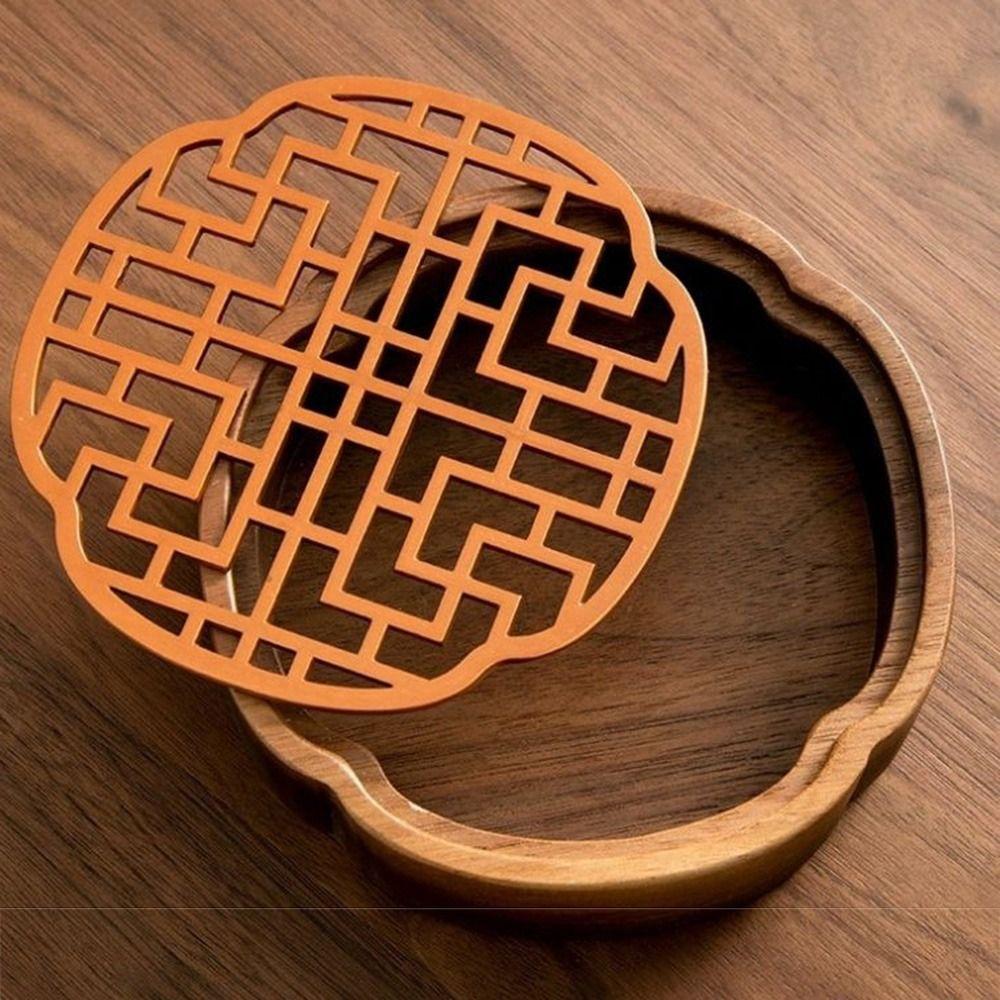 Walnut Wood Bearing Wood Tea Tray Water Storage Detachable Dry Brewing Tea Table Drainage Hollow Out Teapot Drain Plate