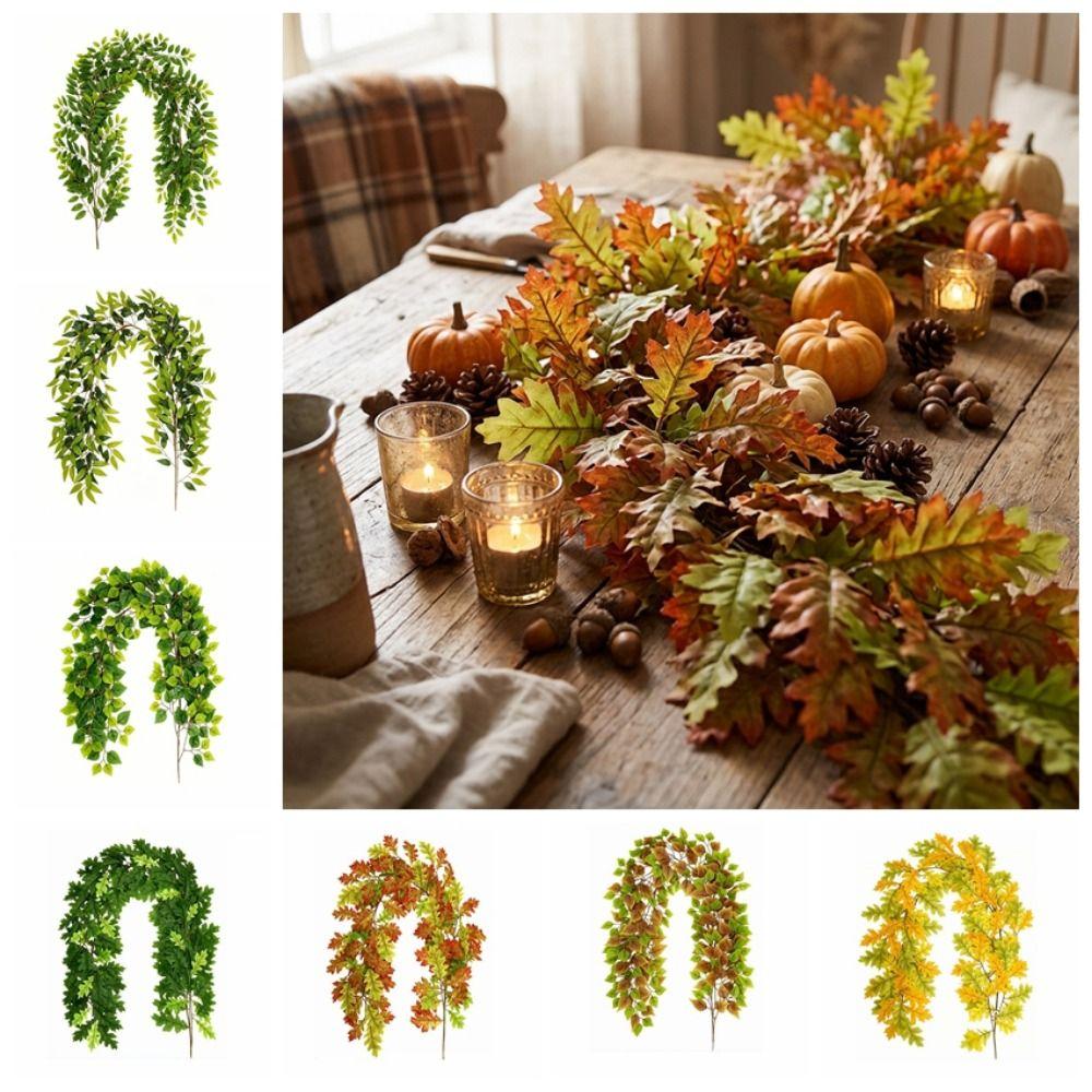 DIY Artificial Leaves Vine Artificial Foliage Artificial Wisteria Vine Garland Garden Decoration