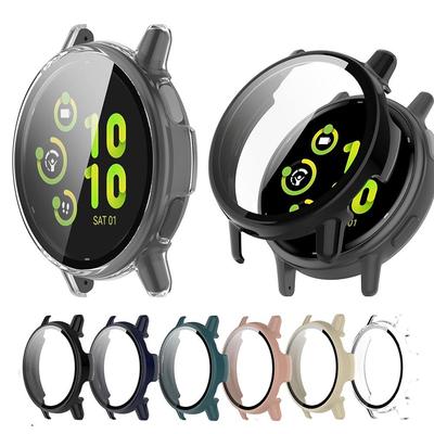 ПК + закаленное стекло защитный чехол для Garmin Vivoactive 5 GarminActive 5 полноэкранный защитный чехол-бампер