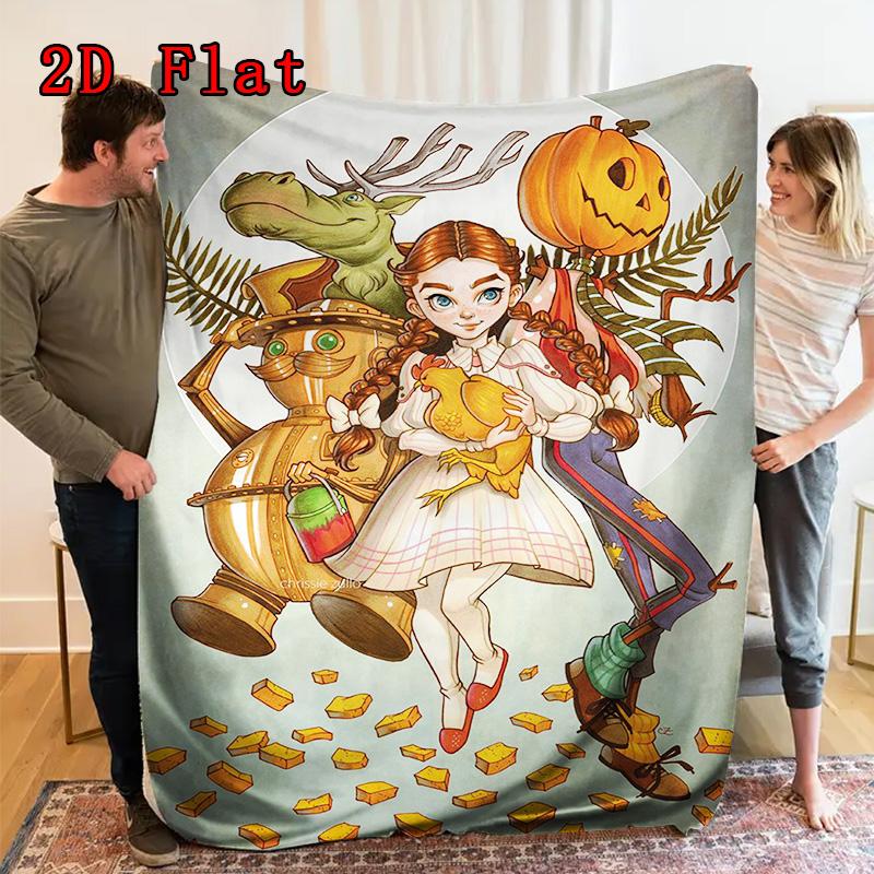 Return to Oz 2D Flat Pattern Flannel Blanket High quality All Seasons Warmth and Comfort Perfect for Christmas Gifts.PMT0914186