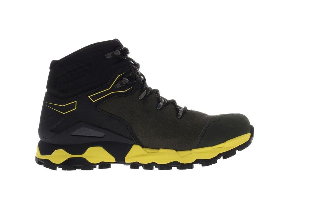 Треккинговые ботинки ROCLITE PRO G 400 GTX V2 Olive x Inov-8, альпинизм, поход, мужские, графеновые, Gore-Tex, мужские, желтые, 25.0 см