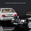 2024 New Simulation 1/24 Scale Benzs W140 320SEL Vintage Car Model With Sound Light Chidlren Diecast Alloy Toy Vehicle Collective Voiture