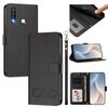 Happy Heart Pattern Magnetic Closure Vegan Leather Phone Case With Wrist Strap For vivo X200 FE