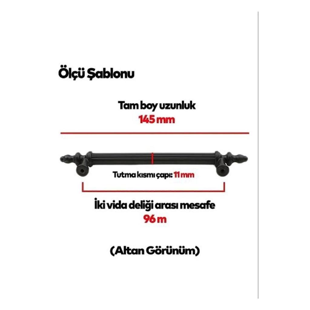 Ручка Рашель 1 шт. (96 см с винтом) Пластиковая ручка для тумбочки, шкафа, комода, гардеробной кухонного шкафа