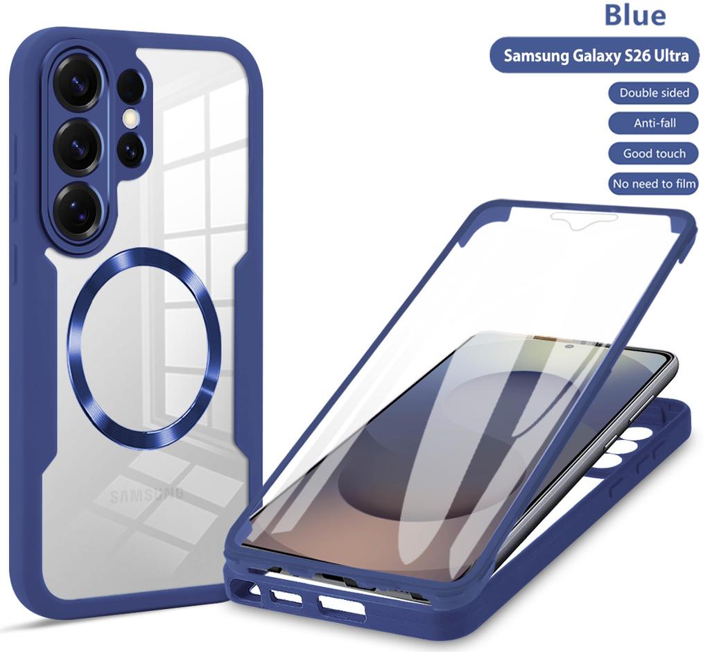 Применимо к чехлу для мобильного телефона Samsung S26Ultra Qicai Магнитное крепление S25Ultra прозрачный S24Ultra противоударный защитный чехол