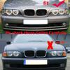 Для BMW 5 серии E39 525 528 530 535 1999-2003 Автомобильная решетка радиатора Передняя решетка "почки" Двойная линия Серебристый Черный 51137005837 51137005838