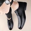 Fashion Luxury Men Oxfords Shoes Genuine Leather Men Casual Shoes British Style Fashion Shoes Lace-up Men Leisure Shoes Plus Size 36-46