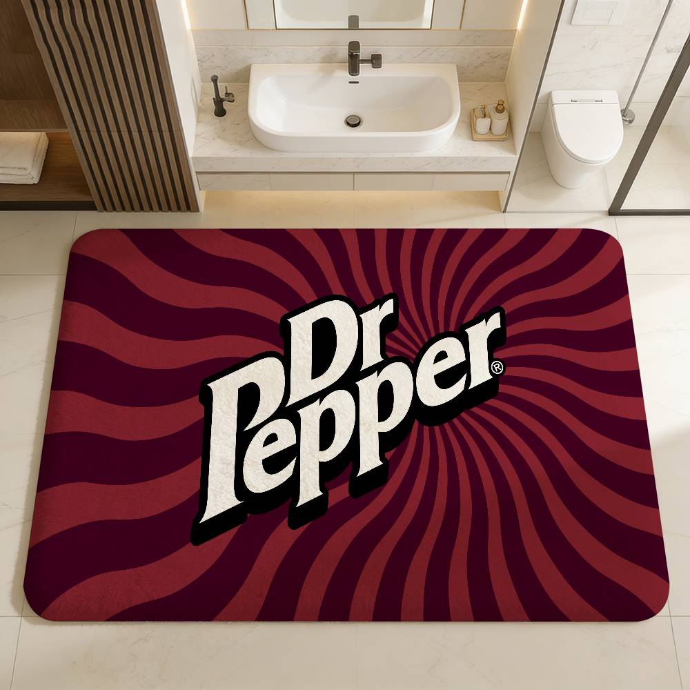 D-Dr P-Peppers Bathroom Mat Anti-slip Absorb Water Long Strip Cushion Bedroon Mat Welcome Doormat