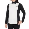 Munsingwear MGWWJB11 Long Sleeve BK00 Women's Shirt, Warm, Stretch, Fleece-Lined, Turtleneck, Black,