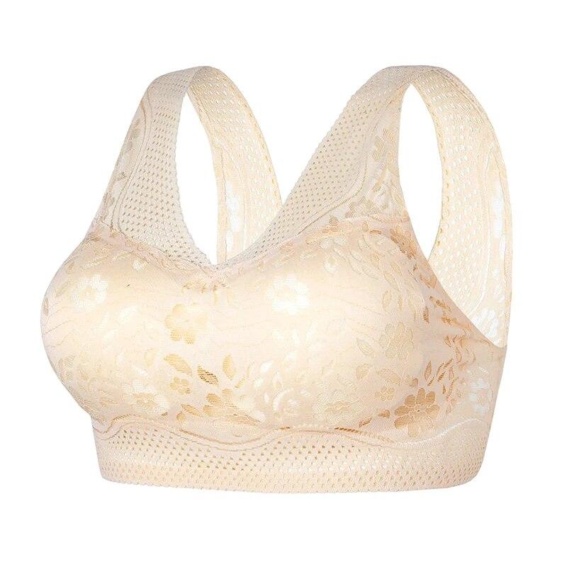 Мягкие дышащие бюстгальтеры без косточек для женщин больших размеров, комфортный бюстгальтер с легкой подкладкой и полным покрытием, бюстгальтер с подъемом и поддержкой