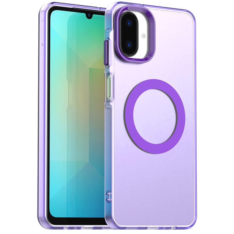 Магнитная Адсорбция Беспроводная Зарядка Прозрачный Чехол Для Samsung Galaxy A07 Прозрачная Задняя Панель Для Samsung A07 Чехол Для Samsung A07