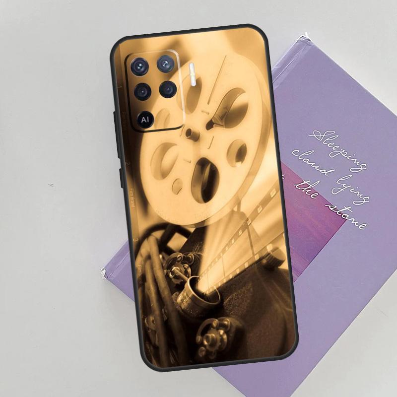 Чехол-хлопушка для киносъемок для Oppo A15 A16 A17 A52 A72 A76 A96 A74 A94 A53 A54S A57S A58 A78 A98 A77