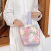 Korean Style Fresh Flower Bucket Bag Lunch Bag Mummy Bag All-match Canvas Handbag  Women