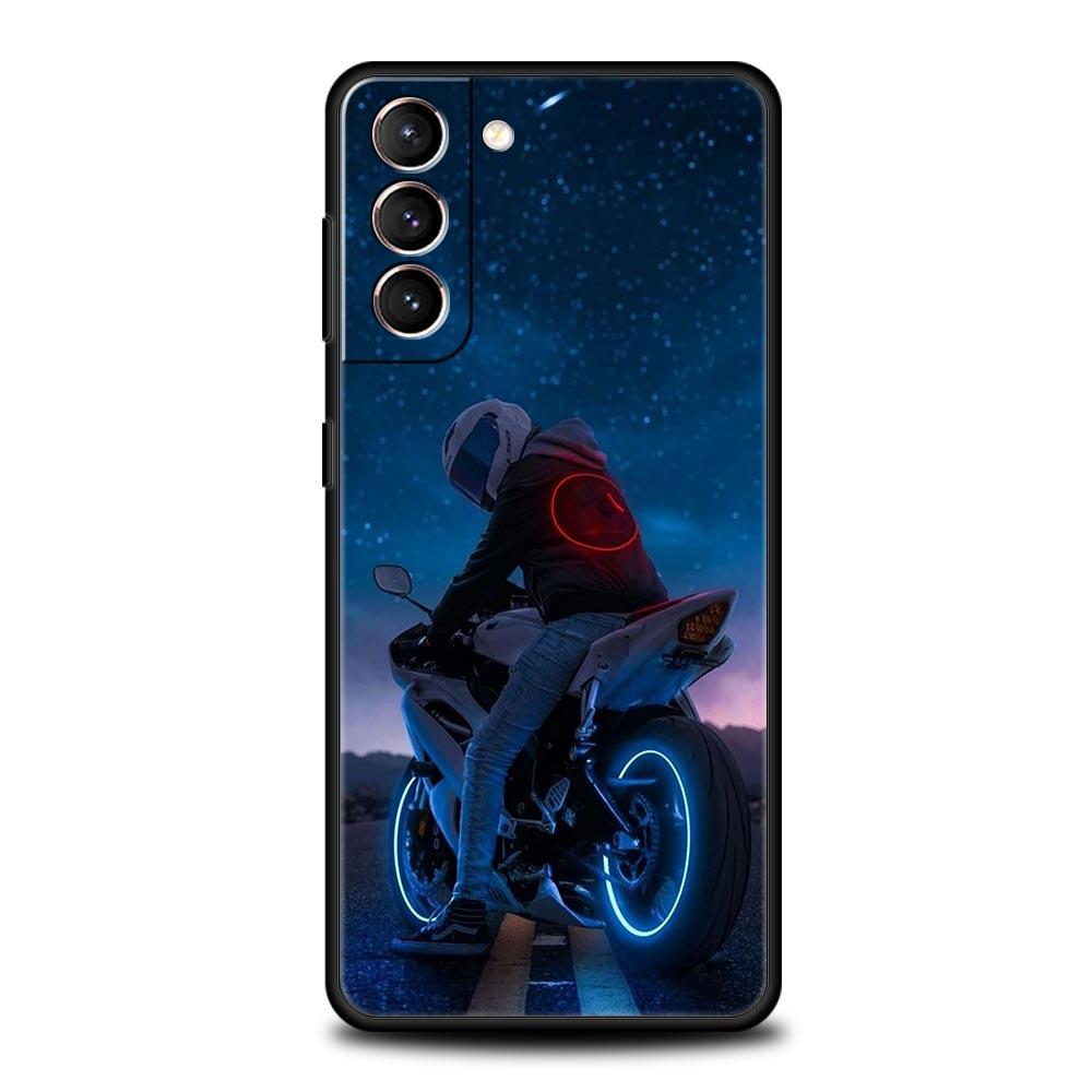 Чехол для телефона для мотоспорта Мотокросс Для Samsung Galaxy S24 S23 S22 S20 Ultra S21 FE 5G S10 S9 Plus S10E S8 Мягкий чехол