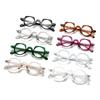 Fashion rice nails personalized square round frame literary flat mirror anti-blue light men and women's new glasses frame tide