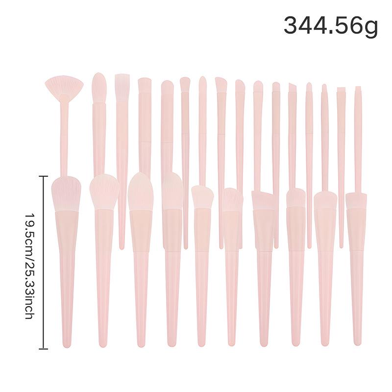 26-Piece Professional Pink Makeup Brush Set: Powder, Eyeshadow & Detail Brushes