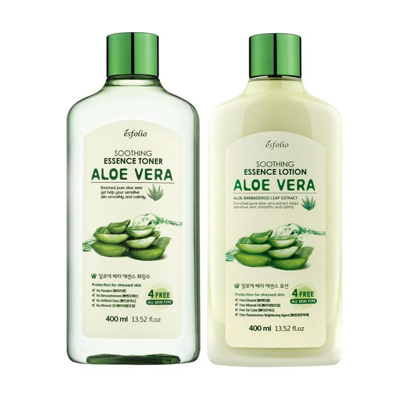 Aloe Vera Soothing Toner + Lotion Set, 1 Set