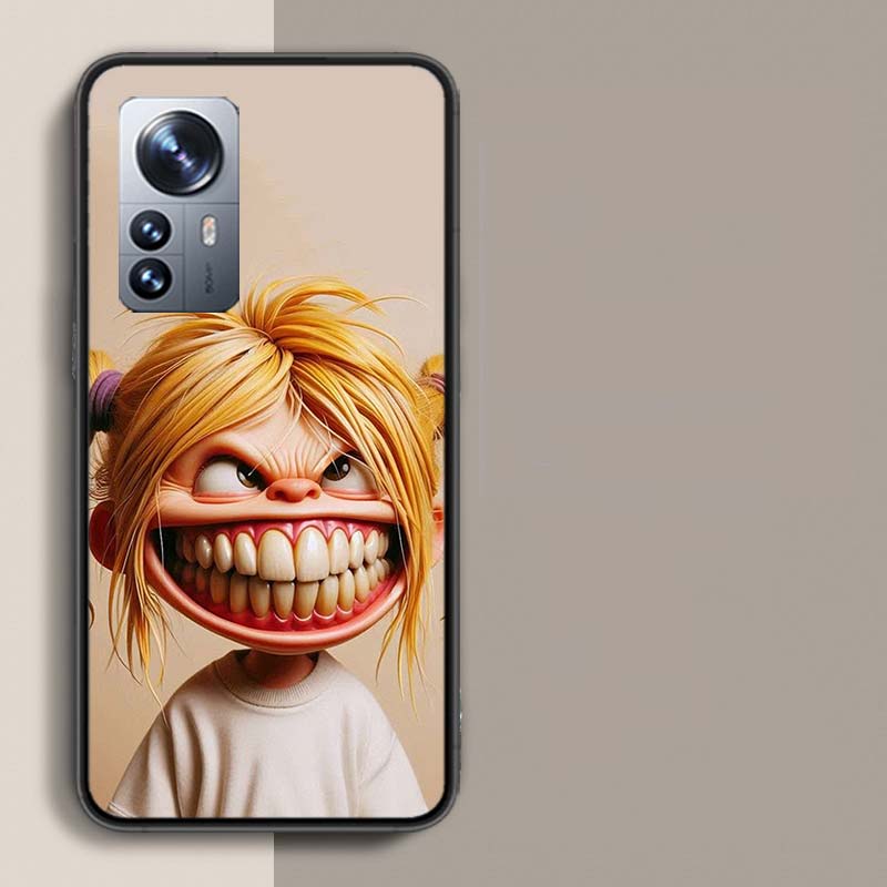Необычные черты лица Чехол для телефона Для Redmi Note 13 Pro Plus 14 Pro+ 12S 12 11S 11T 11E 11 10S 10 9S 9 Xiaomi Capa TPU