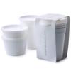 DEAN DELUCA White Food Container Set of 3 Microwave and Dishwasher 12 x 12 x Lunch Bento Storage Container & (S/M/L), Safe, 17.5 cm, Box, Box,