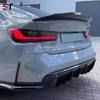 Задний спойлер из углеродного волокна для BMW M3 G80/M4 G82: Диффузор-«утиный хвост» PSM без сверления