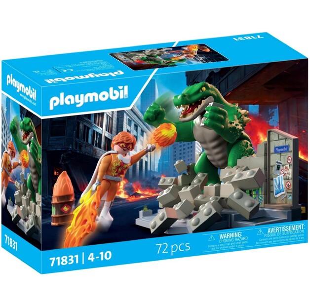 Конструктор пластиковый Playmobil Heroes Поединок с ящером 71831, 72 детали