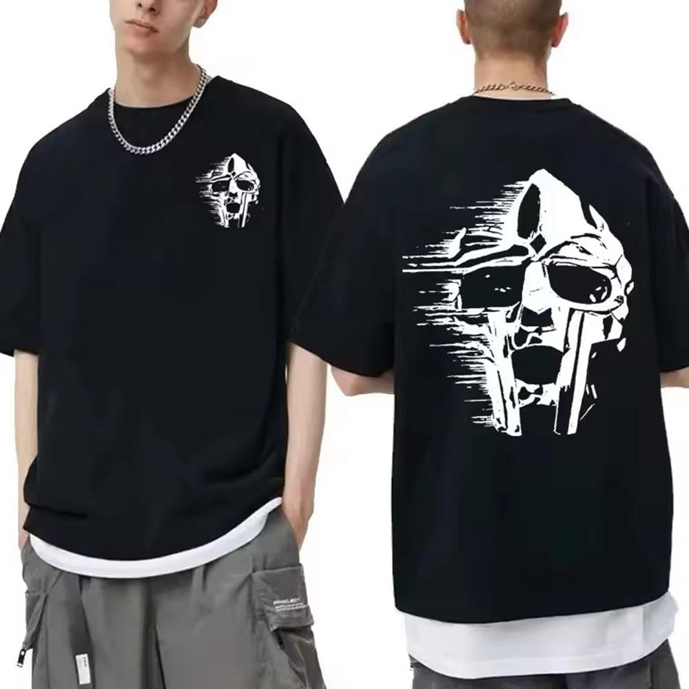Camisetas Mujer Men Clothing Homme Printing T Shirt New in Top Singer Mf Doom Madlib Madvillain Double Sided Graphic Tshirt
