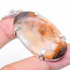 Natural Russian Dendritic Gemstone 925 Sterling Silver Pendant 2.36" R3Q08