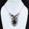 Neon Apatite Necklace Copper Wire Wrapped Jewelry Copper Necklace Adjustable Necklace Handmade Gemstone Jewelry Wire Wrap Necklace For Gifts