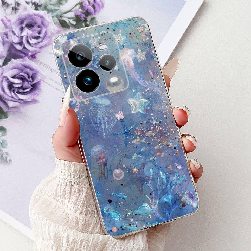 Для Realme GT 7 Pro GT7 Pro RMX5010 RMX5011 Задняя крышка Крутой мультяшный Дракон Астронавт Животные Чехол для телефона Мягкий силикон Прозрачный чехол