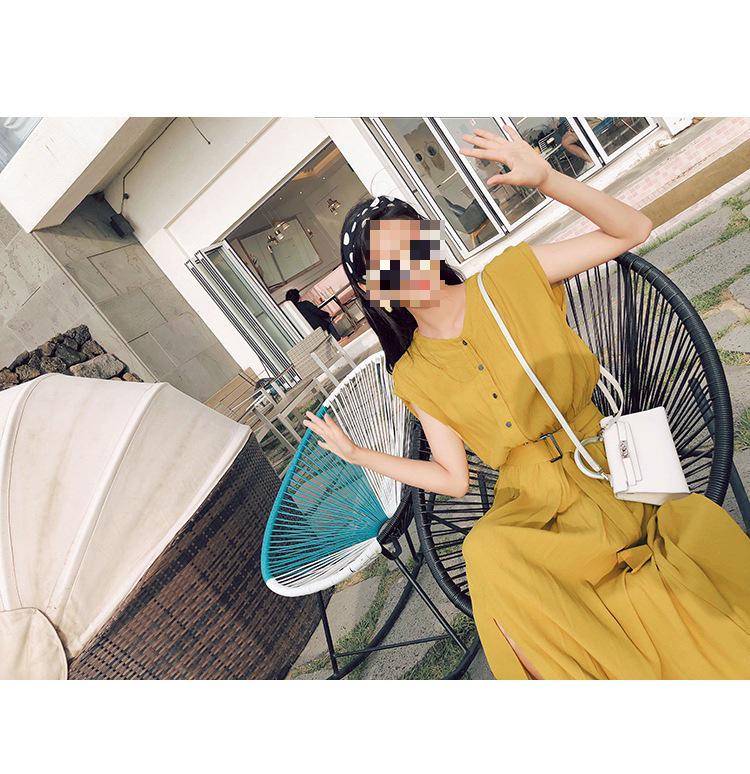 Summer 2023 Women's Korean Style Chiffon Over-the-Knee Fairy French Dress