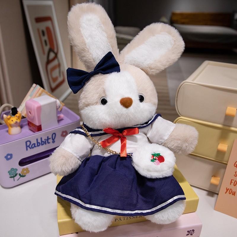 Flower Skirt Rabbit Plush Toy Wear Dress Bunny Doll Kid Birthday Gift Decoration