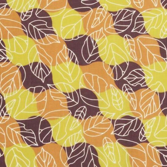 Крашение Анбо Тэнугуй Листья Аутентичный Крашеный Хлопок Токуока Сделано в Японии 35см x 100см "Осенний Парк" 100%