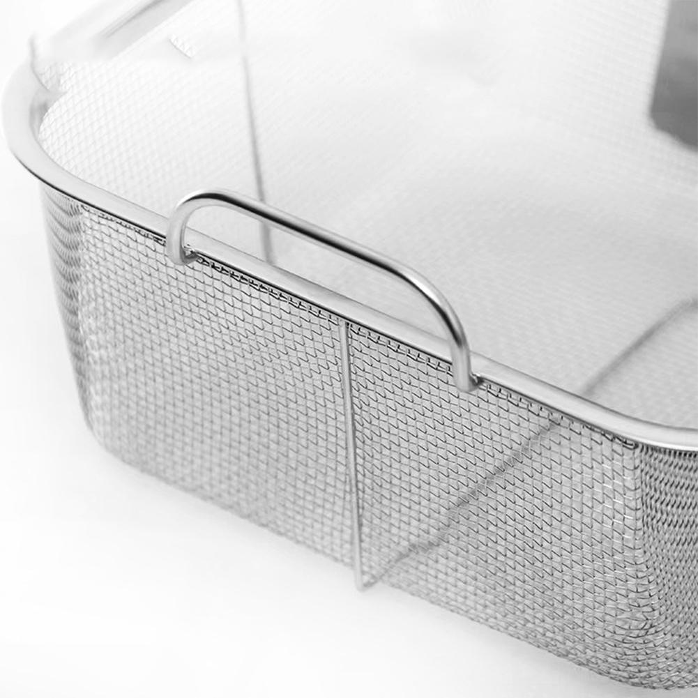 Deep Fry Frying Basket Handle Sivler Stainless Steel