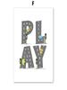 Kids Room Decor Alphabet Learning Vehicles Canvas Art  Fire Truck  Ambulance Nursery Wall Posters