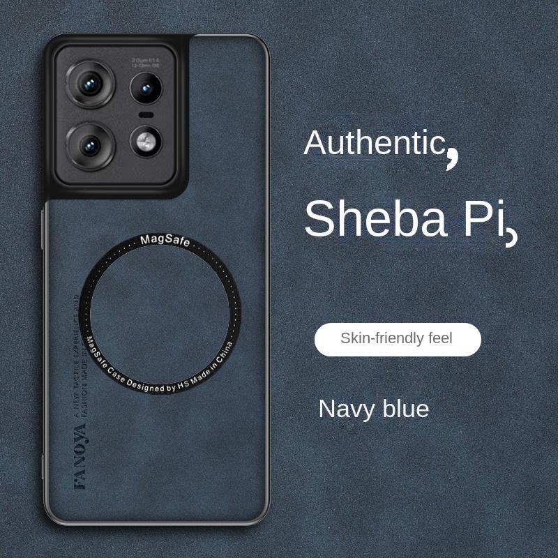 Чехол для Motorola Edge 50 Pro, мягкая кожа PU с магнитной защитной задней крышкой, чехол для Moto edge 50Pro, полноразмерный корпус телефона