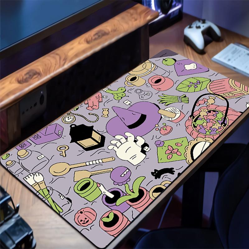 Mouse Pad Computer Office PC Game Table Mats Rubber Anti-slip Gaming Keyboard Pad Bunny Pattern Design Mousepads Long Desk Mats