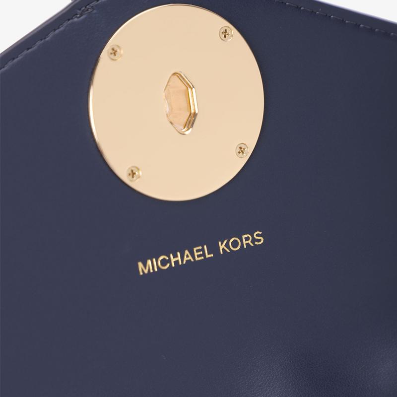 Michael Kors MK Цепочка с подвесками Сумка-конверт на клапане для commuters из искусственной кожи Сумка через плечо женская средняя 32S0G00C6V-407