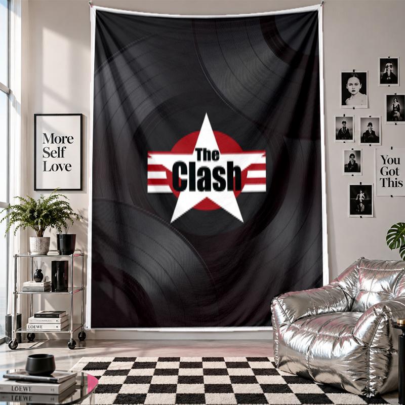 Стена с изображением The Clash Настенный гобелен Домашний декор Настенное панно для спальни Гостиной Фона