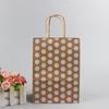 Large Polka Dot Christmas Gift Bag - Portable Kraft Paper