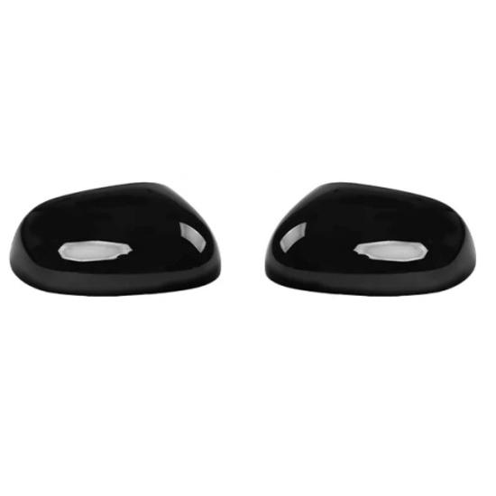 For Kia Soul -2025 Carbon Fiber Style Rear View Mirror Cover Horn Style ABS Rearview Mirror Shell LHD/RHD